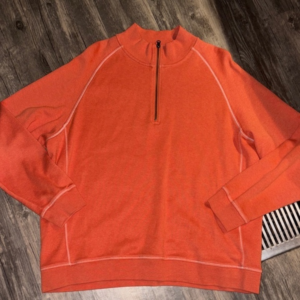 L.L.BEAN 1/4 Quarter Zip Cotton Jumper Sweatshirt Mens XL